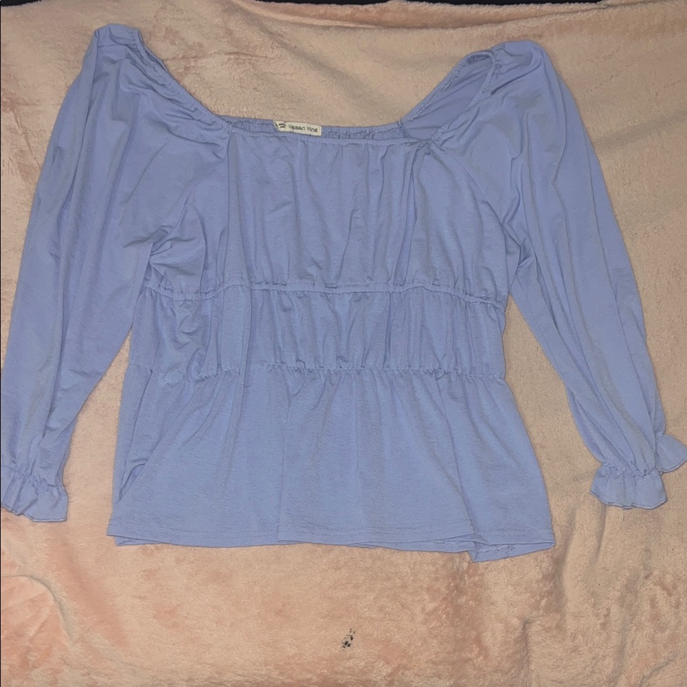 Wild Fable Lavender Off-Shoulder Blouse